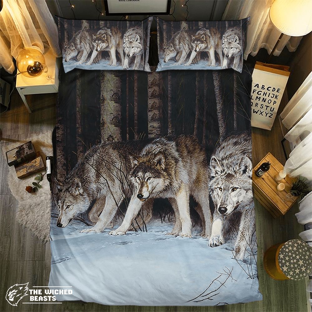 Wolf Collection 0914253D Customized Duvet Cover Bedding Sets