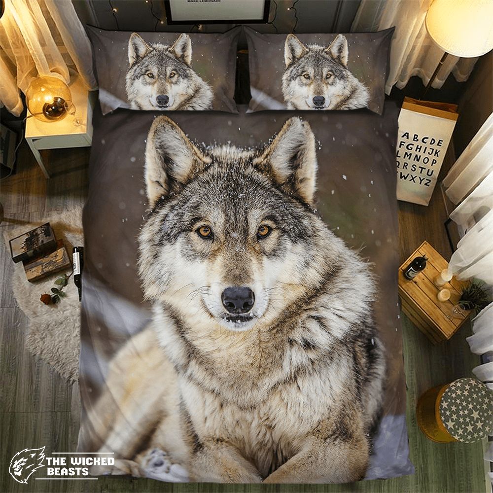 Wolf Collection 0919113D Customized Duvet Cover Bedding Sets