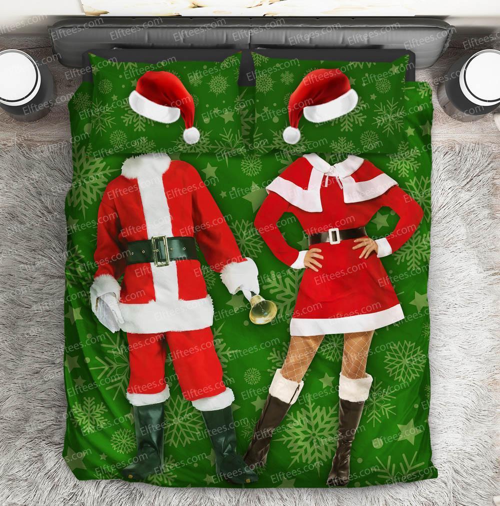 XM2810 anta Coupleelfie Cover Christmas Holiday Gift 3D Customized Duvet Cover Bedding Sets