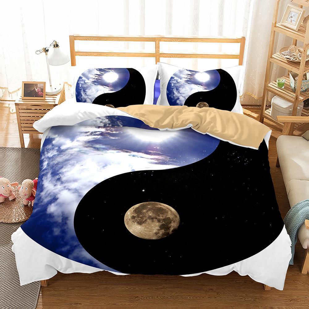 Yin and Yang Taichi Theme Home Decoration Printing Bedroom Bedding Bedding Cover Quilt Cover