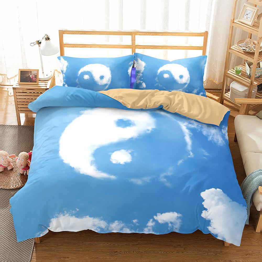 Yin and Yang Taiji Theme Printing Bedroom Home Decoration Cover Quilt Covers3D Customized Duvet Cover Bedding Sets