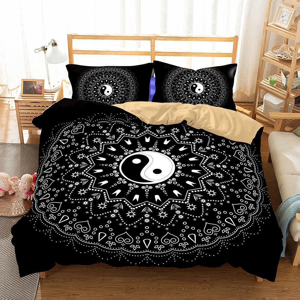 Yin and Yang Taiji Theme Printing Quilt Multisizeelection Bedroom Home Decorations3D Customized Duvet Cover Bedding Sets