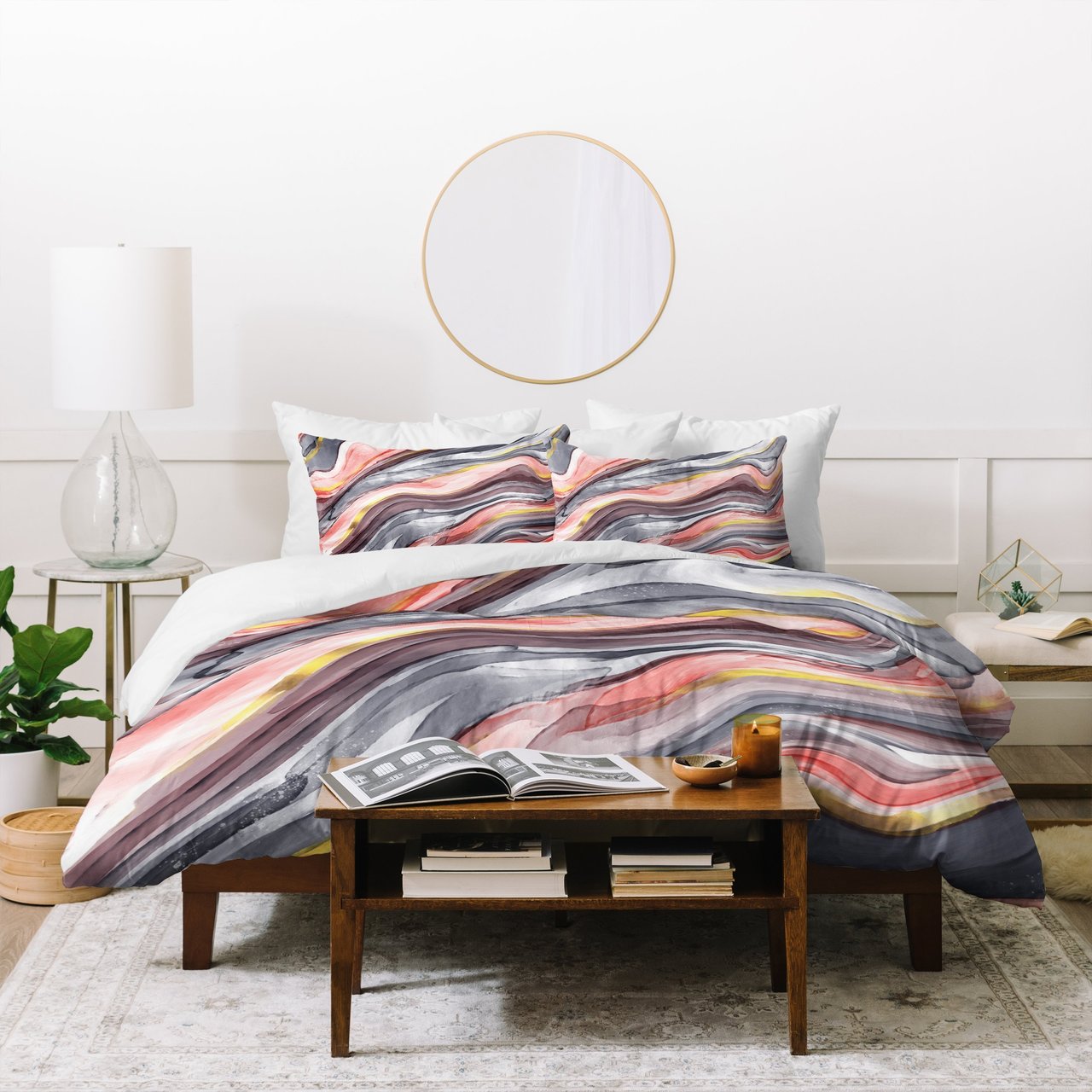 Zoe Wodarz Marbled Wave Duvet Cover Bedding Sets