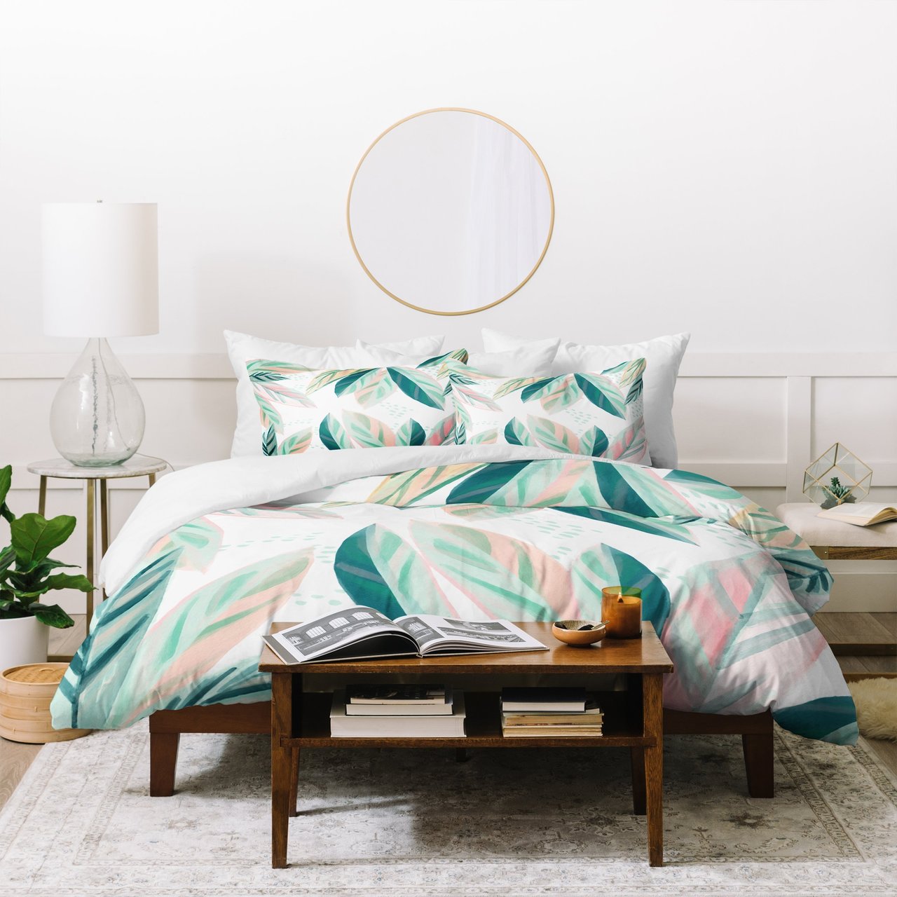 Zoe Wodarz Painterly Palm Duvet Cover Bedding Sets