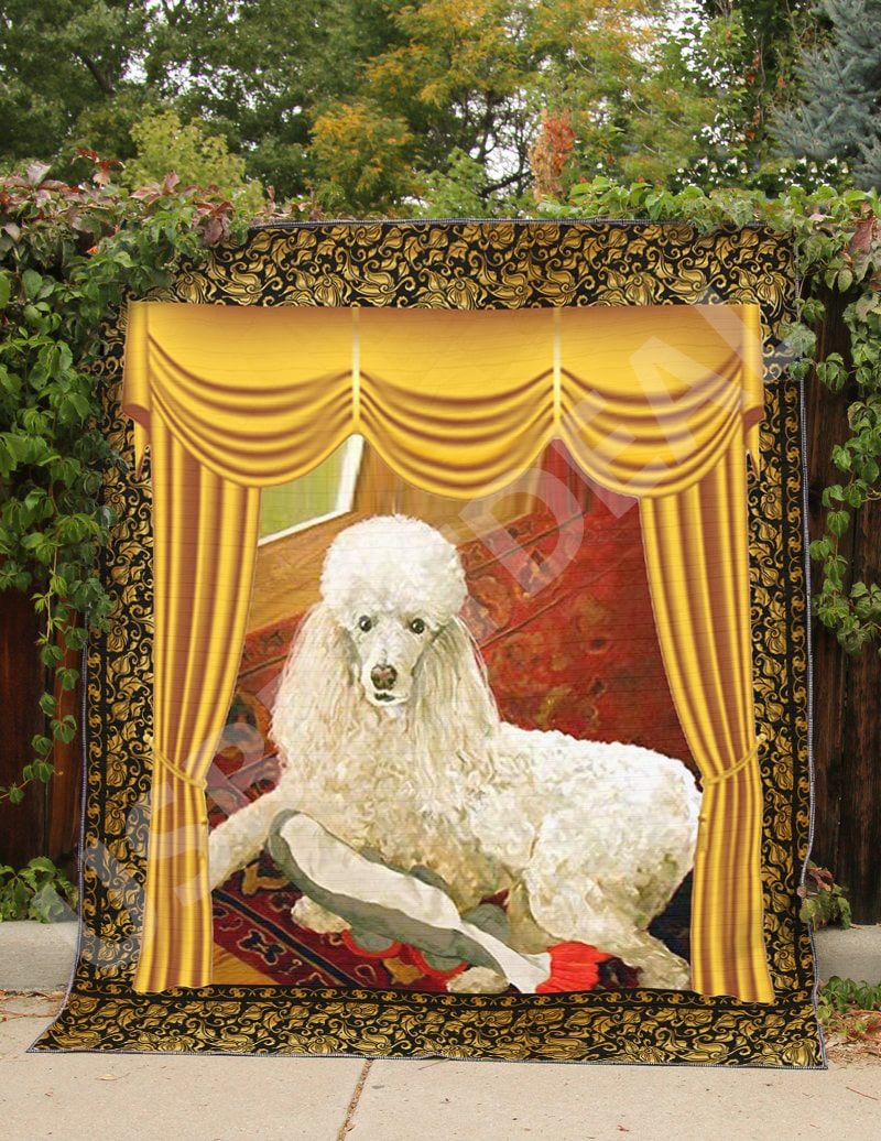 05 Poodle Beautiful Queen Poodle Quilt Blanket DHC0201201388TD