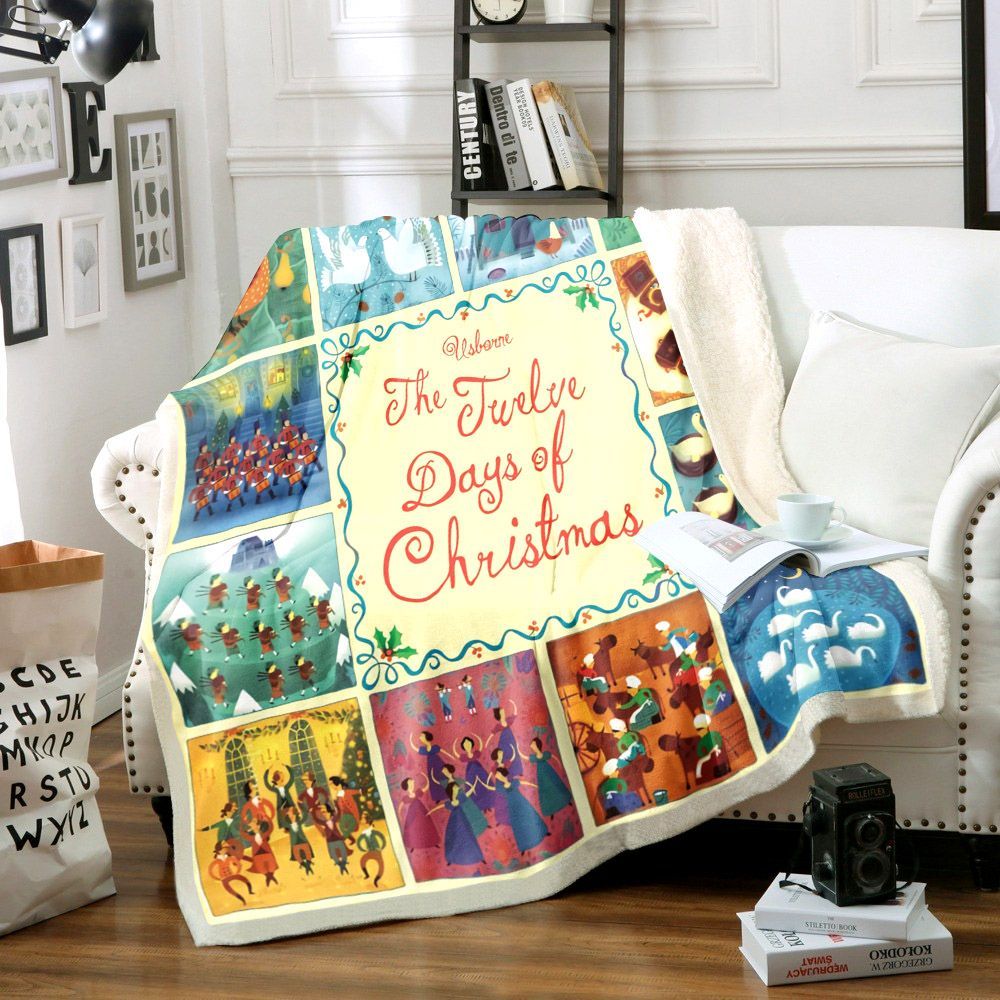 12 Days Of Christmas Sherpa Fleece