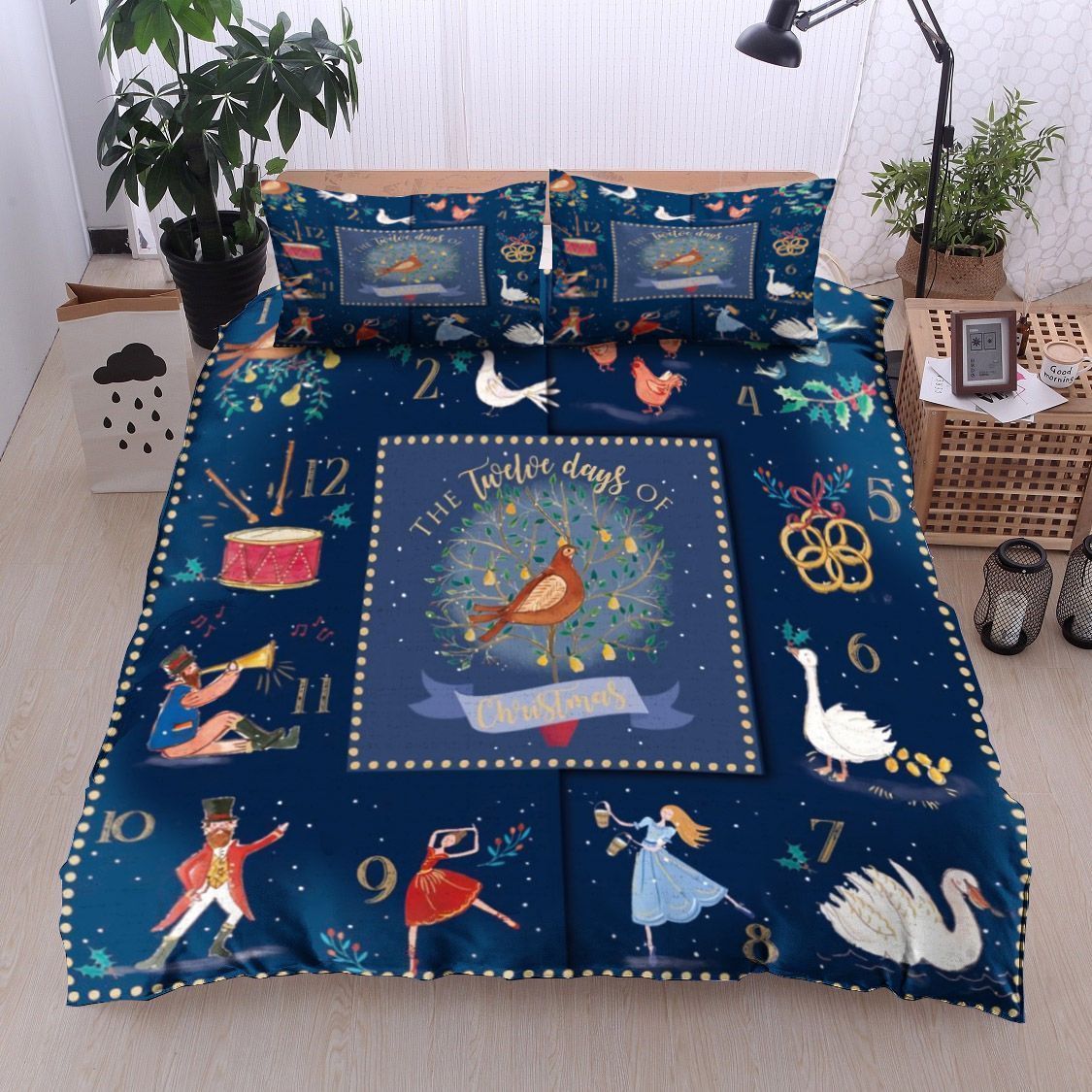 12 Days Of Christmas Bedding Set