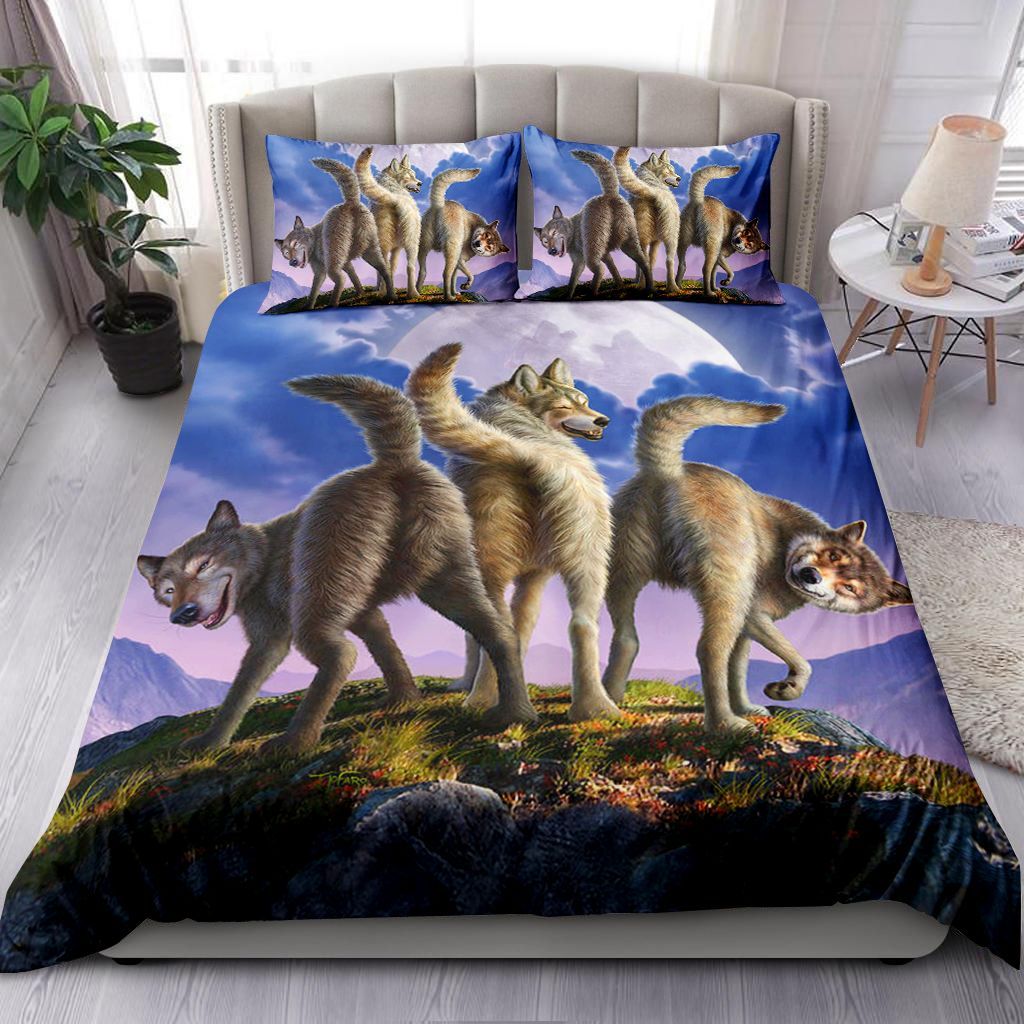 3 Wolves Moon Bedding Set