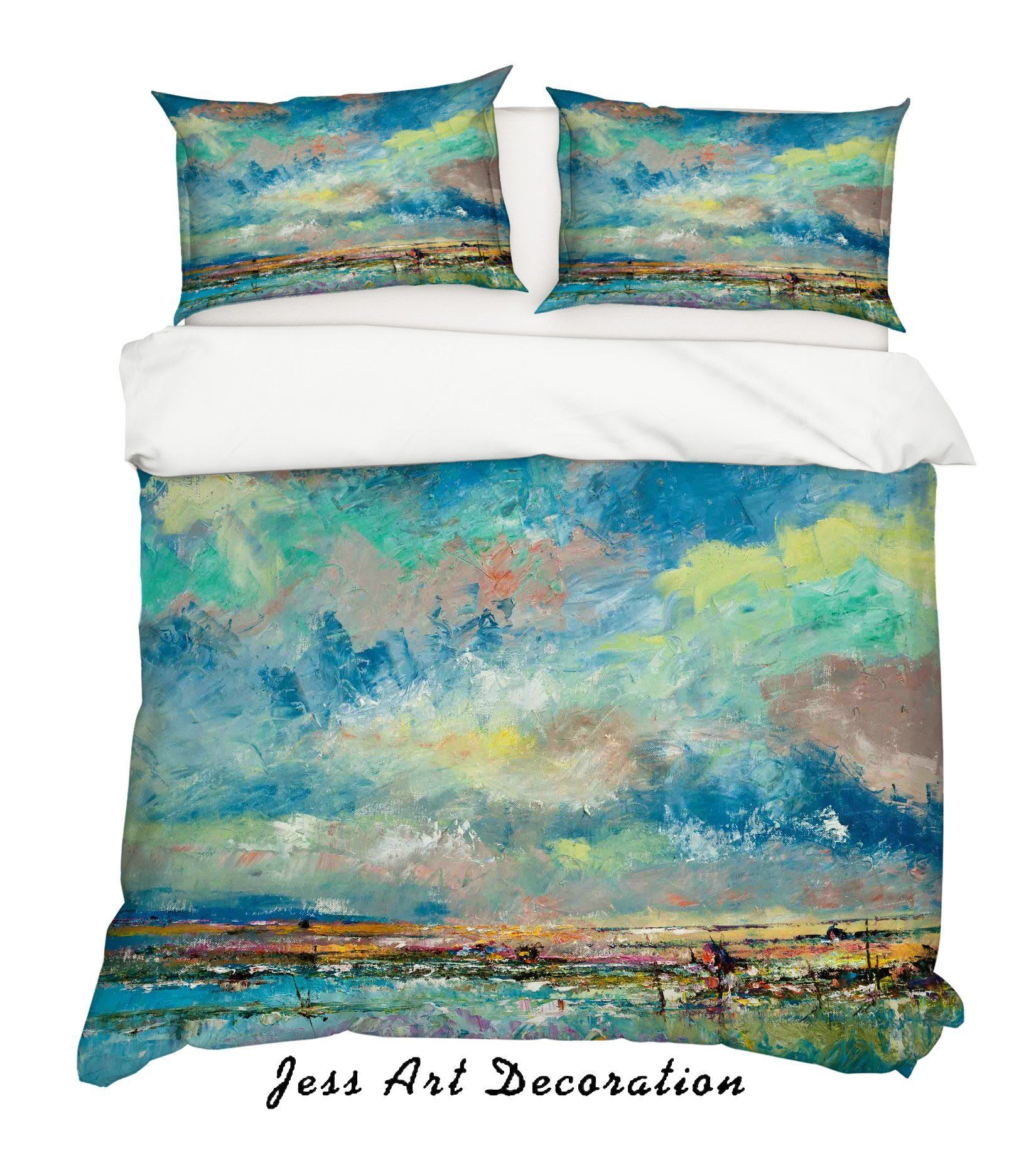 3D Abstract Oil Painting Bedding Set
