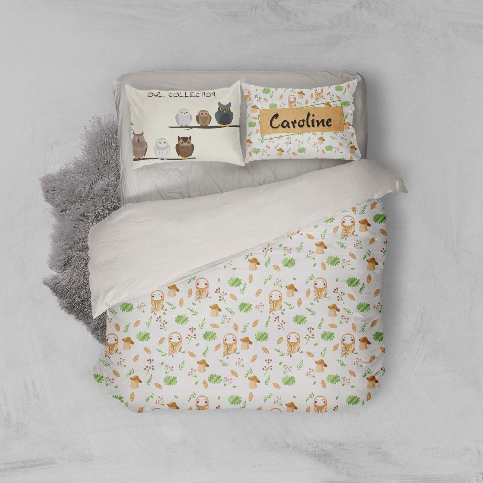 3d Animal Leaves Bedding Set