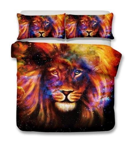 3d Art Lion Bedding Set