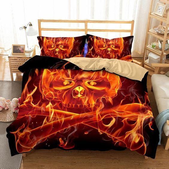 3d Art Pattern Skull Bedding Set