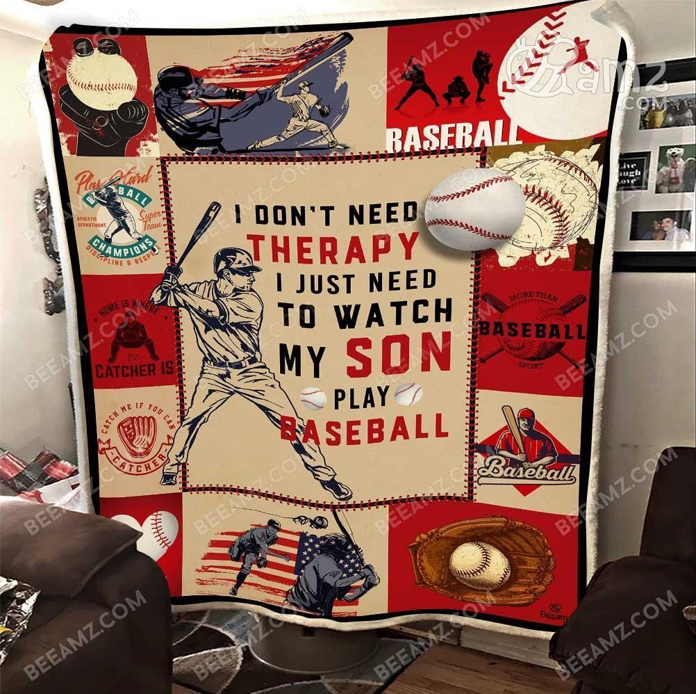 3D Baseball Sherpa Fleece Blanket