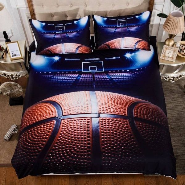 3d Basketball Bedding Set