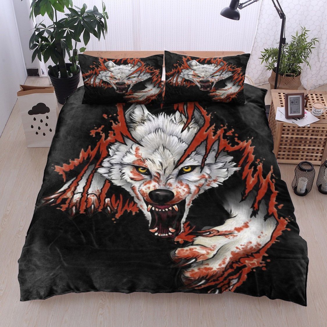 3d Big Wolf Bedding Set
