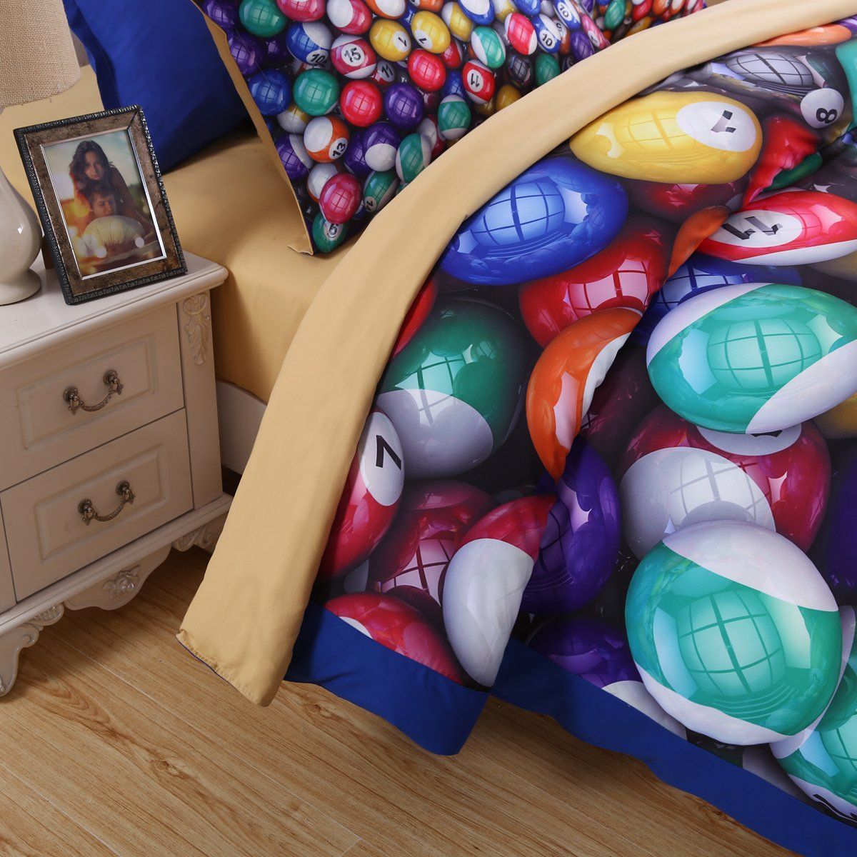 3d Billiards Graphic Bedding Set