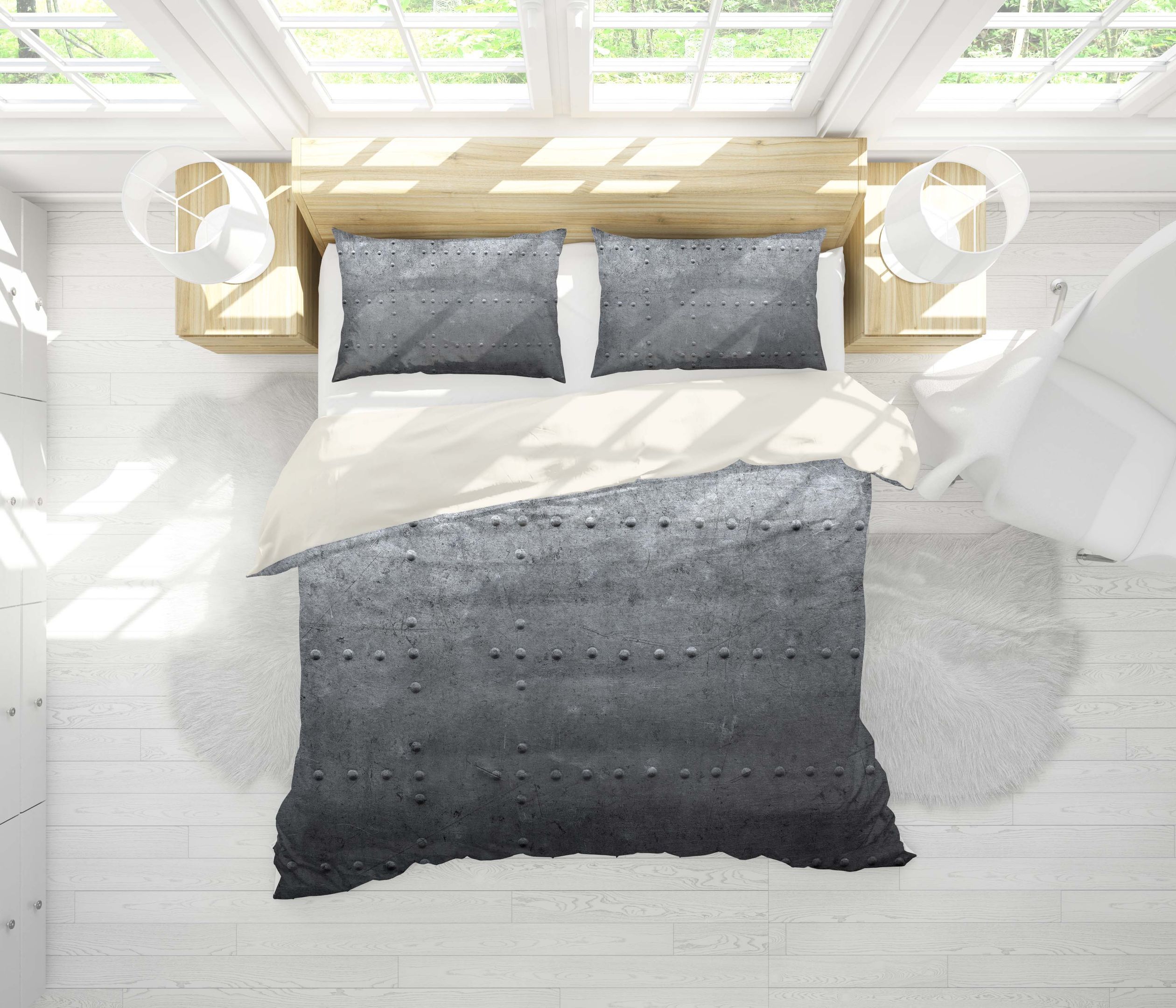 3d Black Design Bedding Set