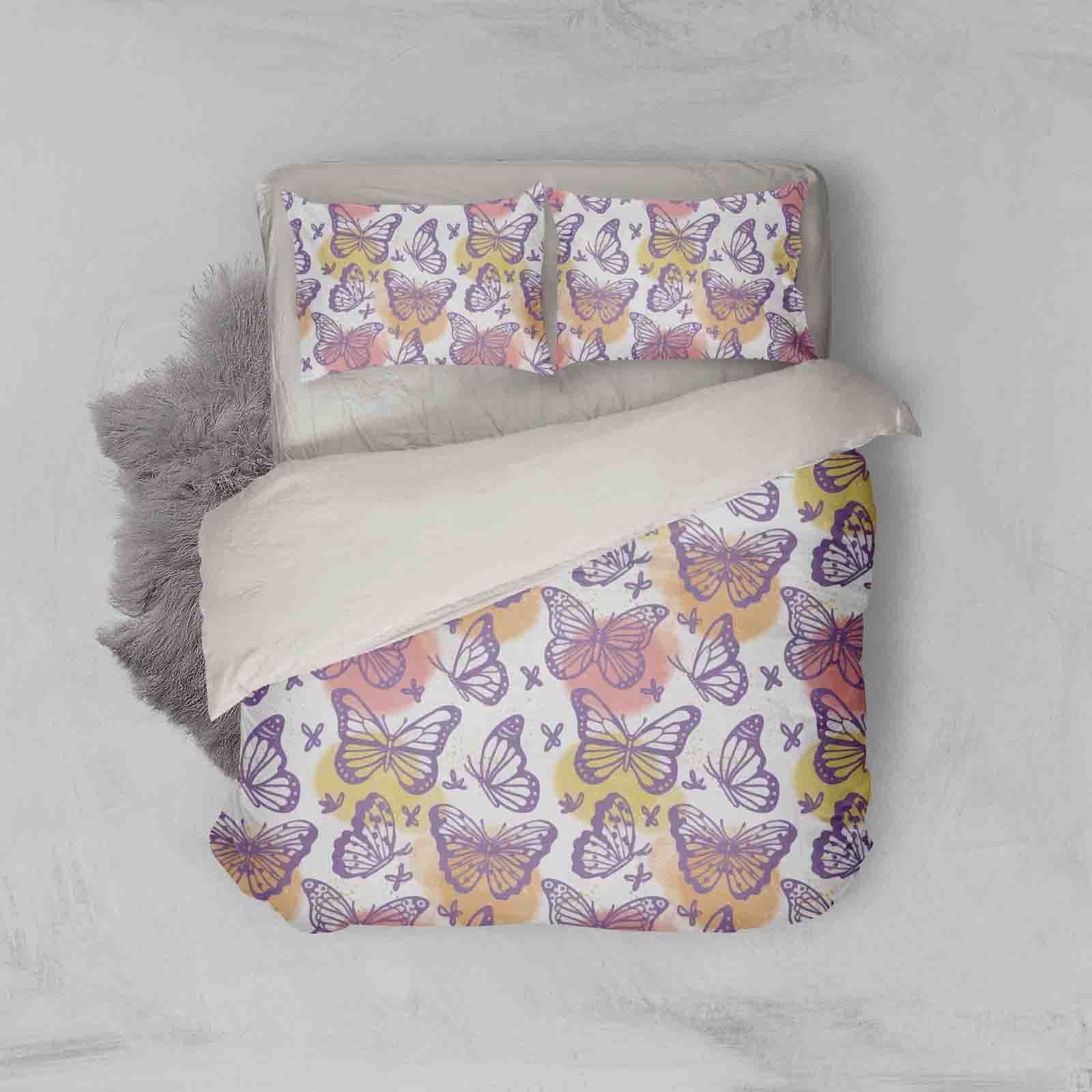 3d Butterfly Comfortable Bedding Set