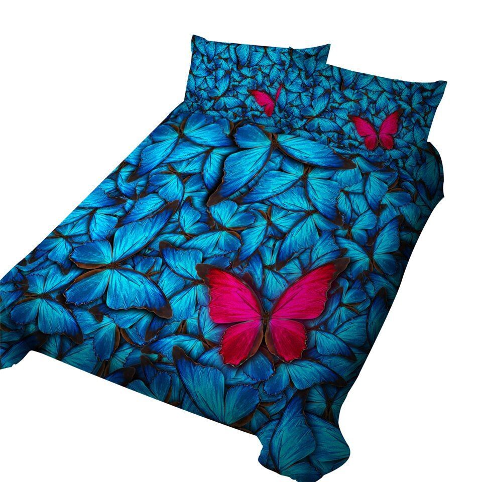 3D Butterfly Bedding Set