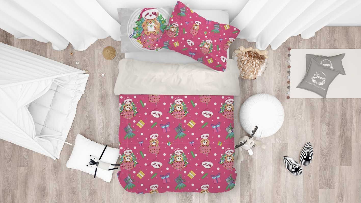 3d Cartoon Sloth Comfortable Bedding Set