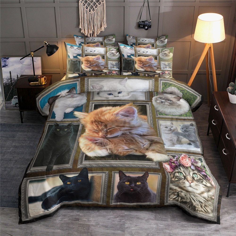 3D Cat Bedding Set