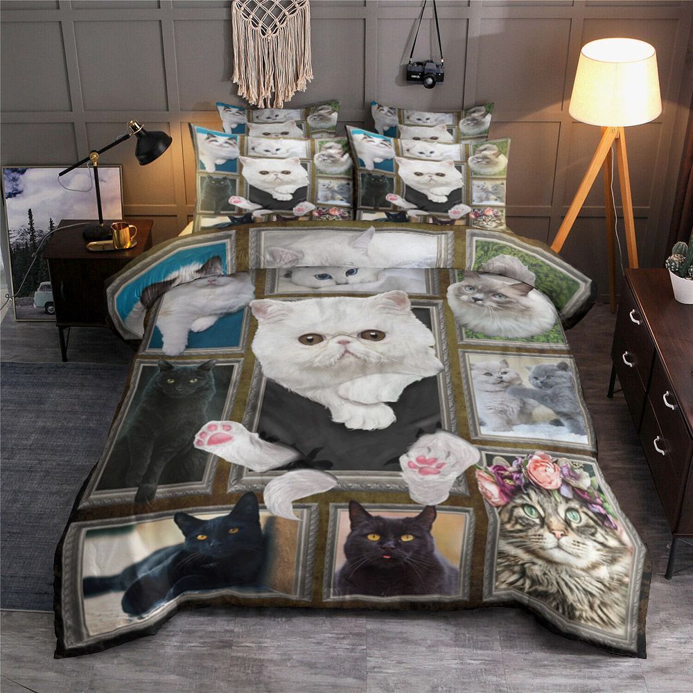 3D Cat Bedding Set