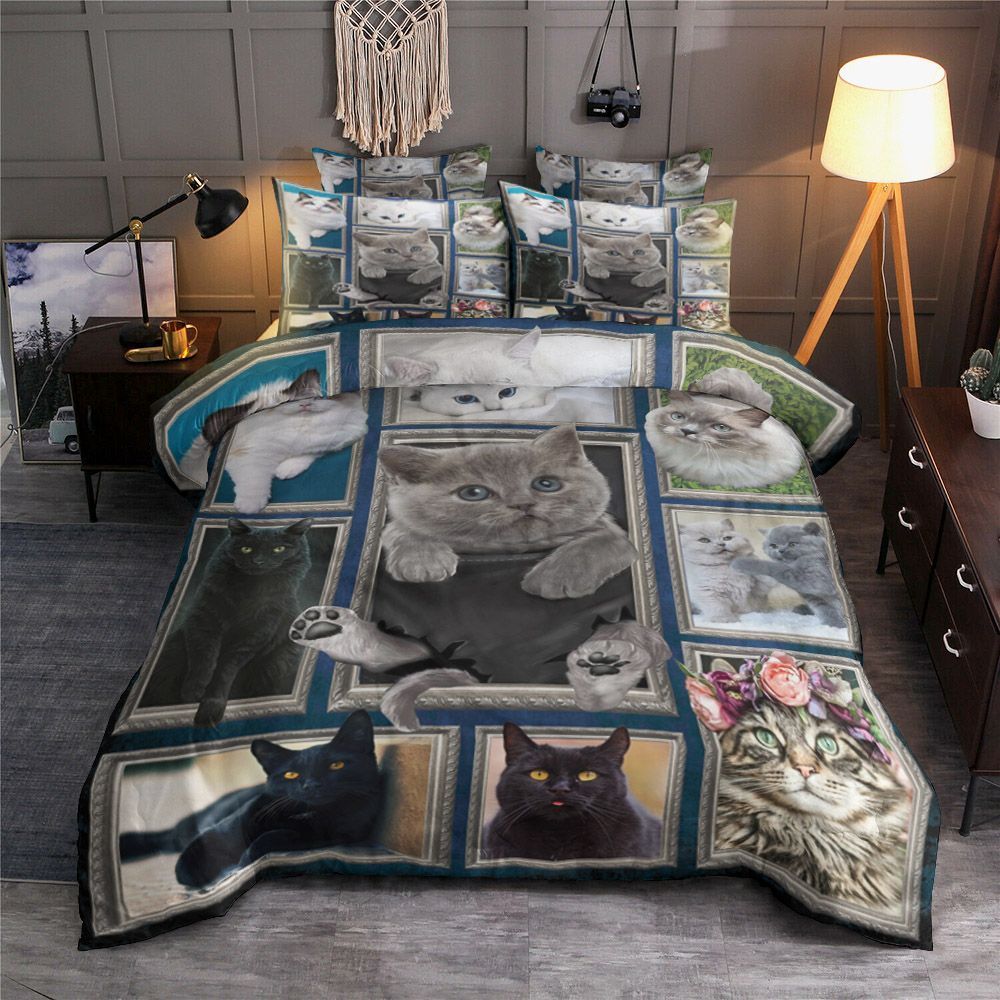 3D Cat Bedding Set