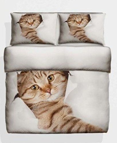3d Cat Bedding Set