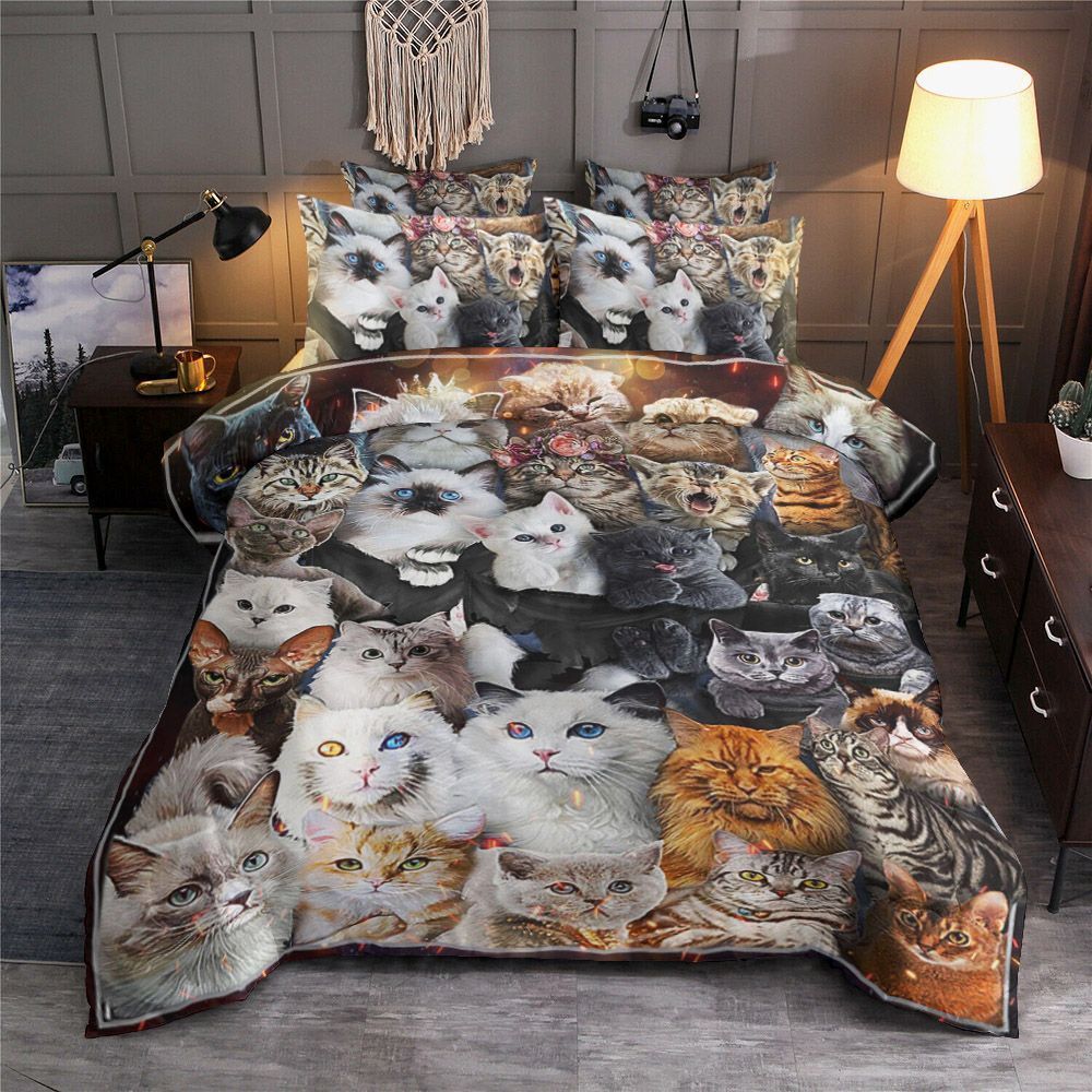 3D Cat Bedding Set