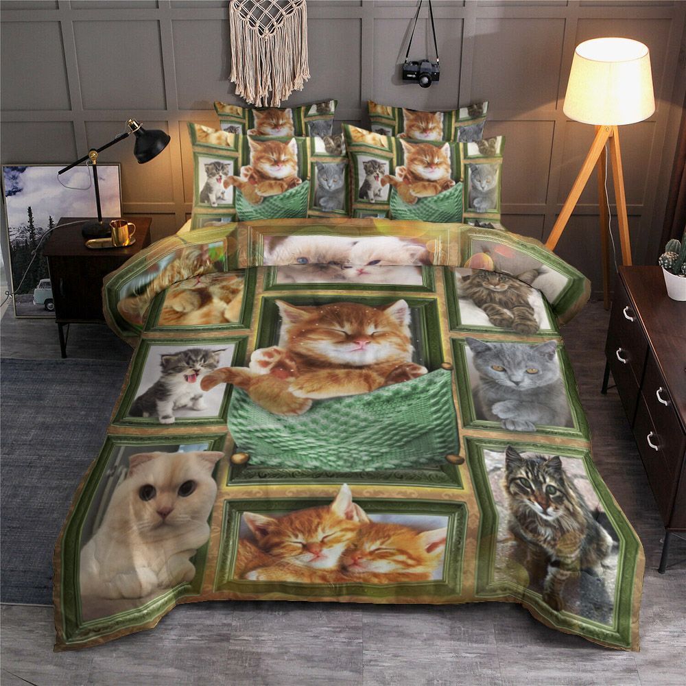3D Cat Bedding Set