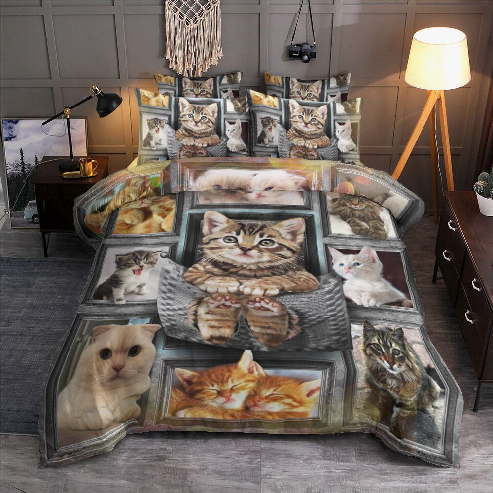 3D Cat Bedding Set