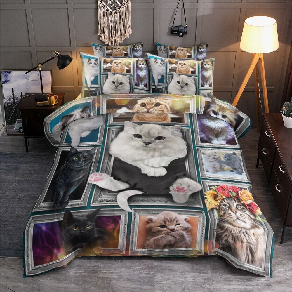 3D Cat Bedding Set