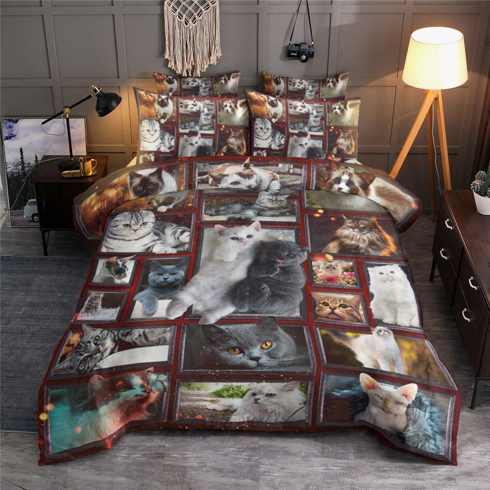 3D Cat Bedding Set