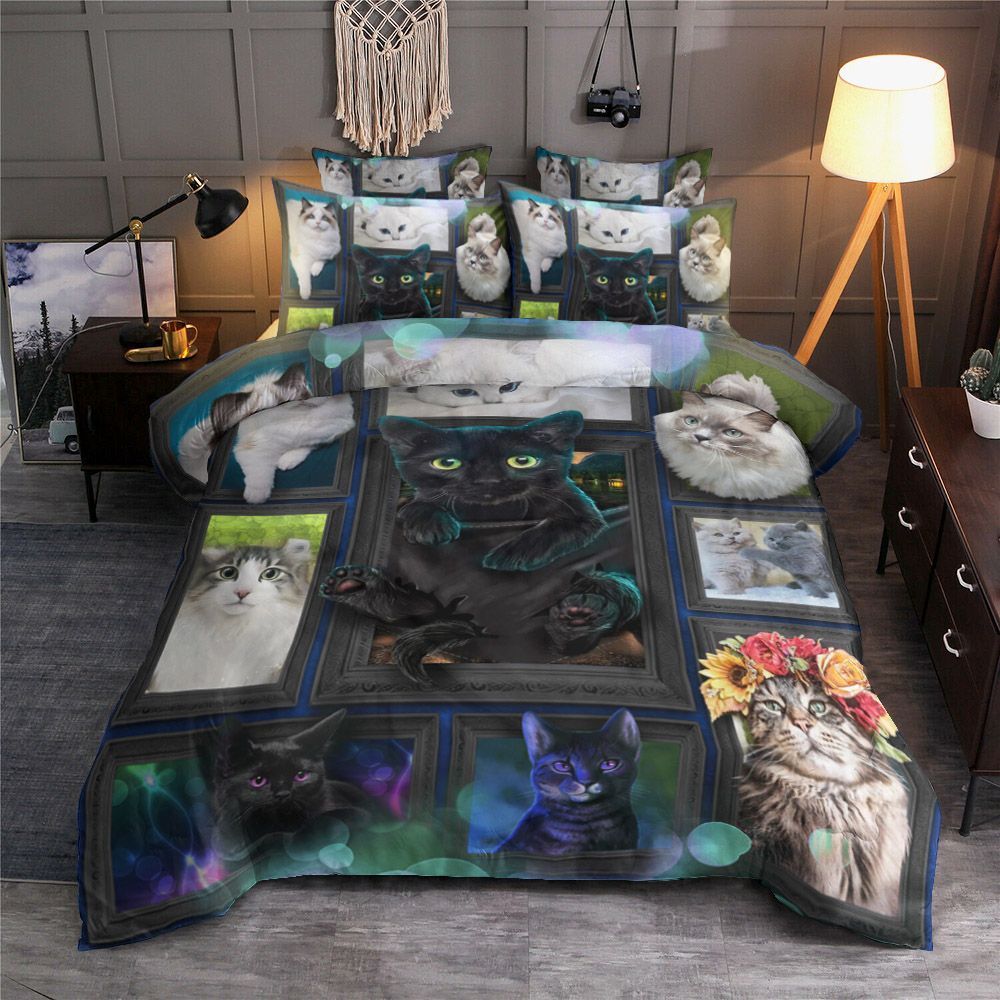 3D Cat Bedding Set