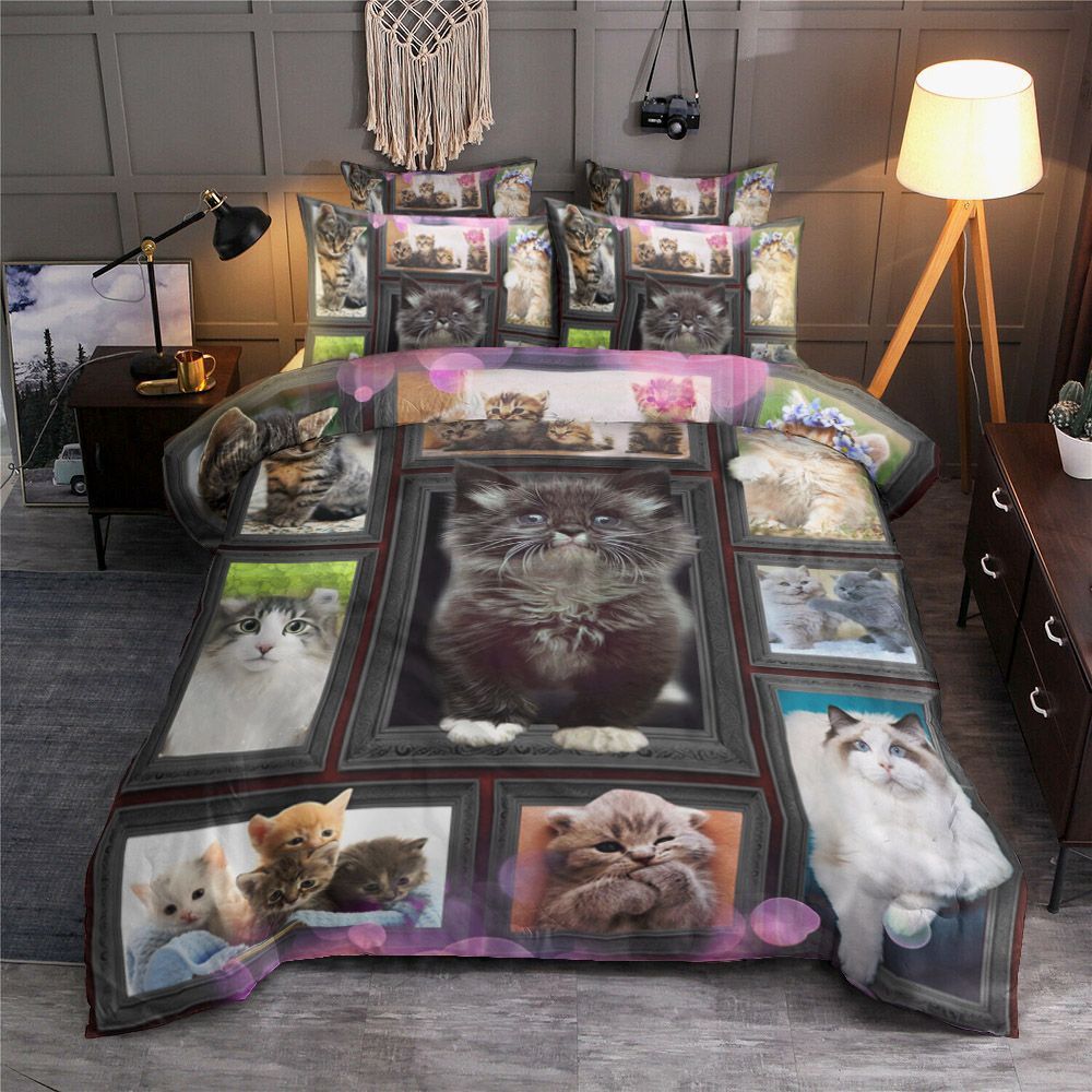 3D Cat Bedding Set
