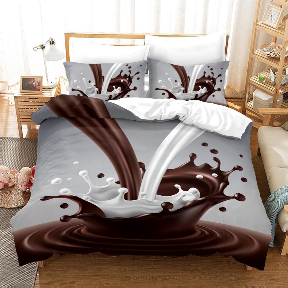 3d Chocolate Milk Bedding Set