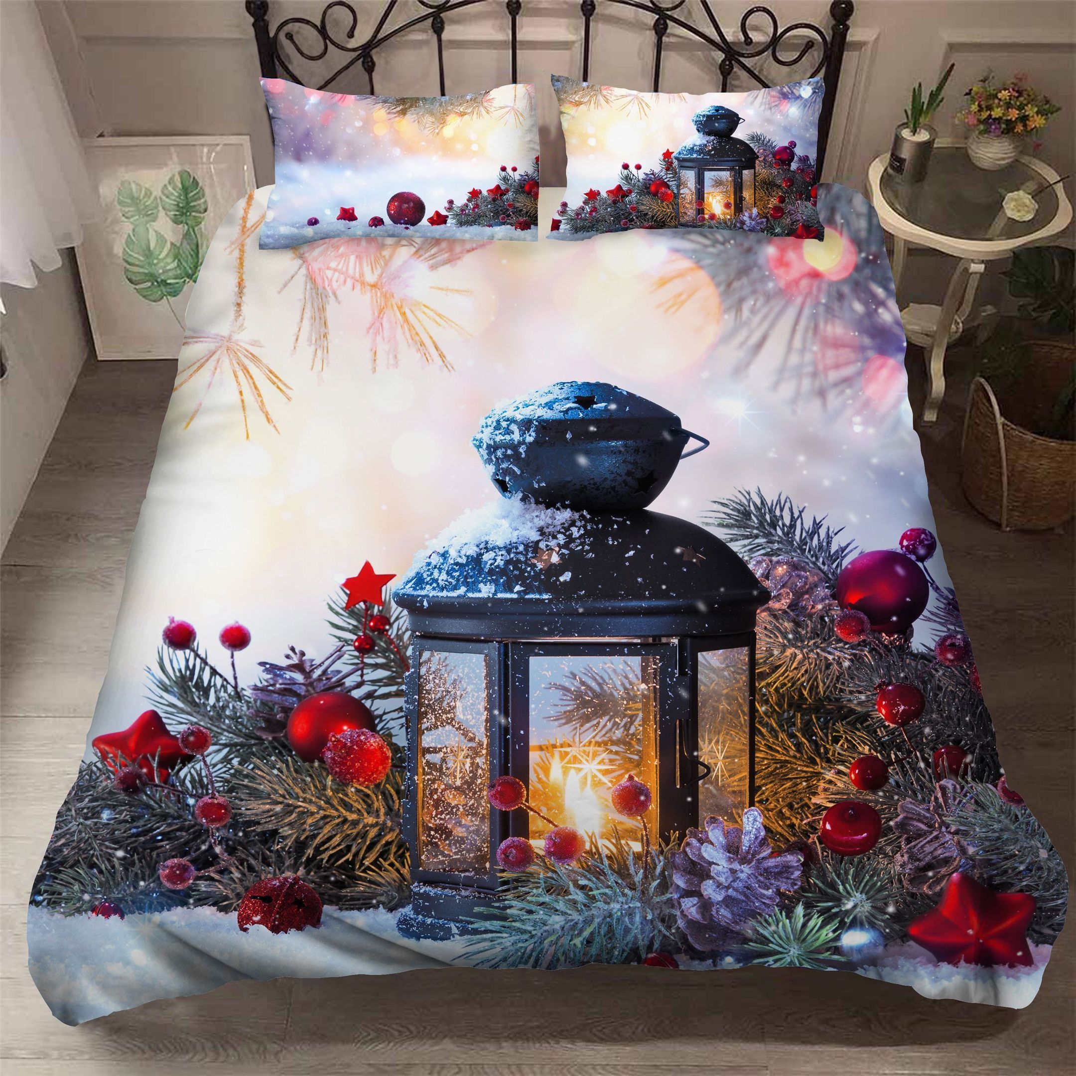 3d Christmas Decoration Bedding Set
