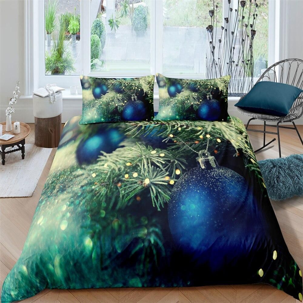 3d Christmas Tree Bells Bedding Set