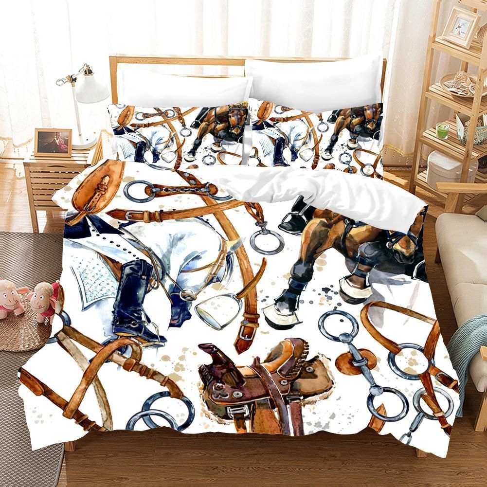 3d Color Harness Decoration Effect Comfortable Bedding Set