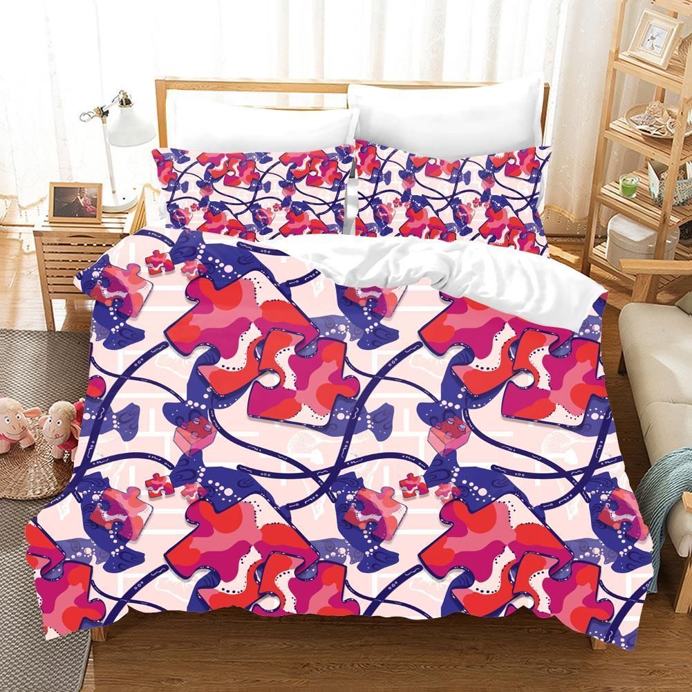 3d Color Mosaic Comfortable Bedding Set