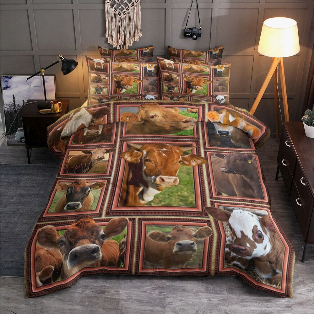 3D Cow Farming Bedding Set
