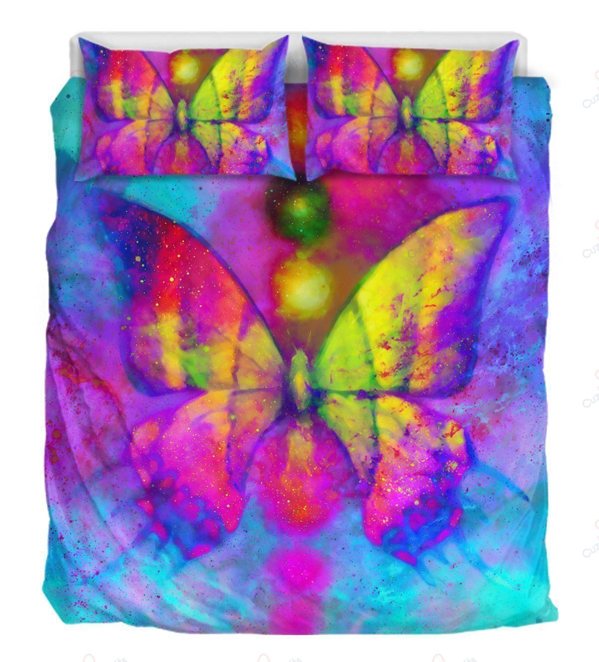 3D Custom Chakra Butterfly Bedding Set