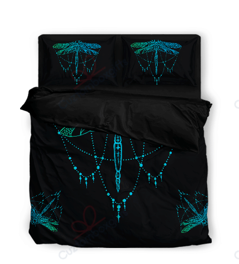 3D Custom Dragonfly Bedding Set