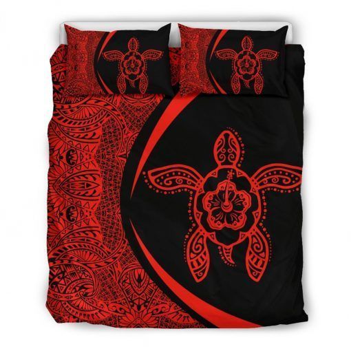 3D Custom Turtle Polynesian Polynesian Bedding Set