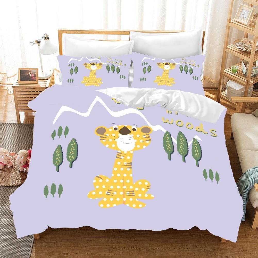 3d Cutie Tige Forest Bedding Set