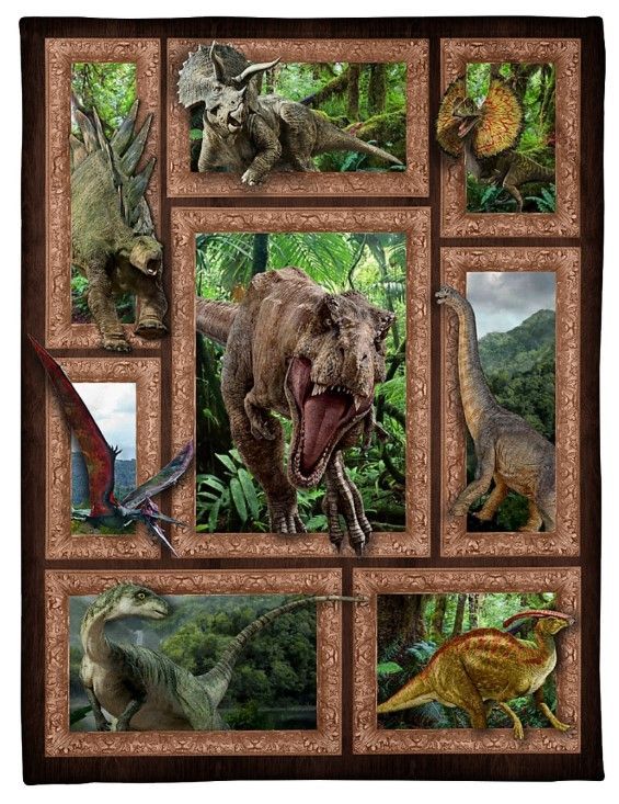 3D Dinosaur Sherpa Fleece Blanket