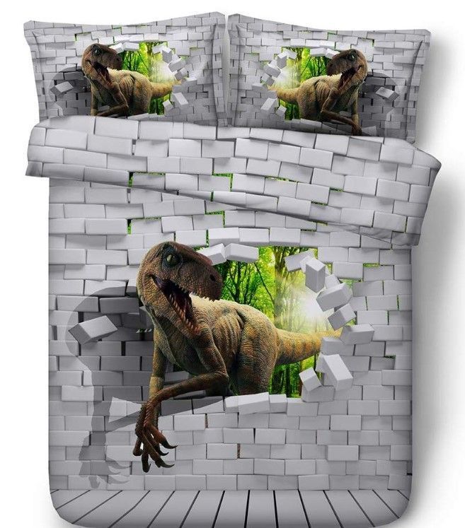 3d Dinosaur Bedding Set