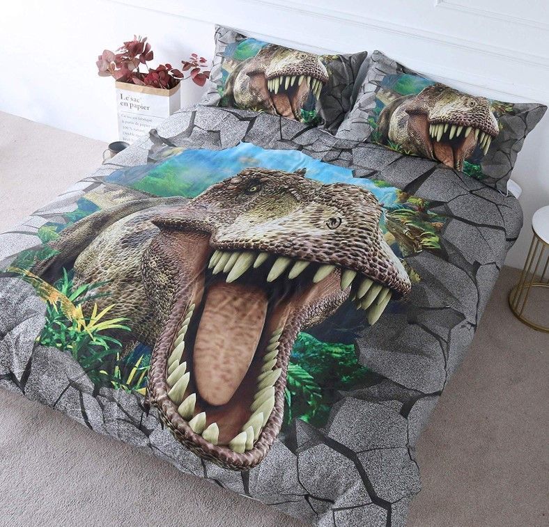 3d Dinosaur Bedding Set