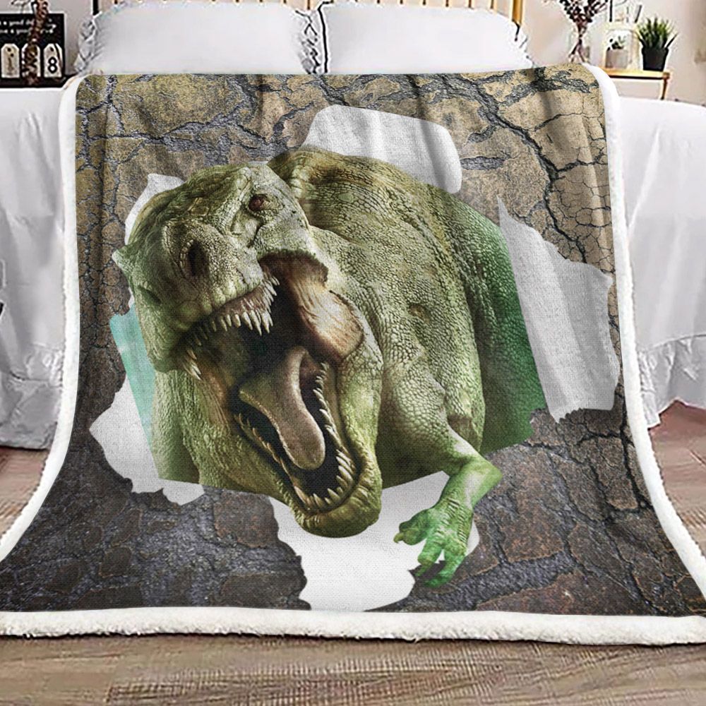 3d Dinosaur Sherpa Fleece Blanket