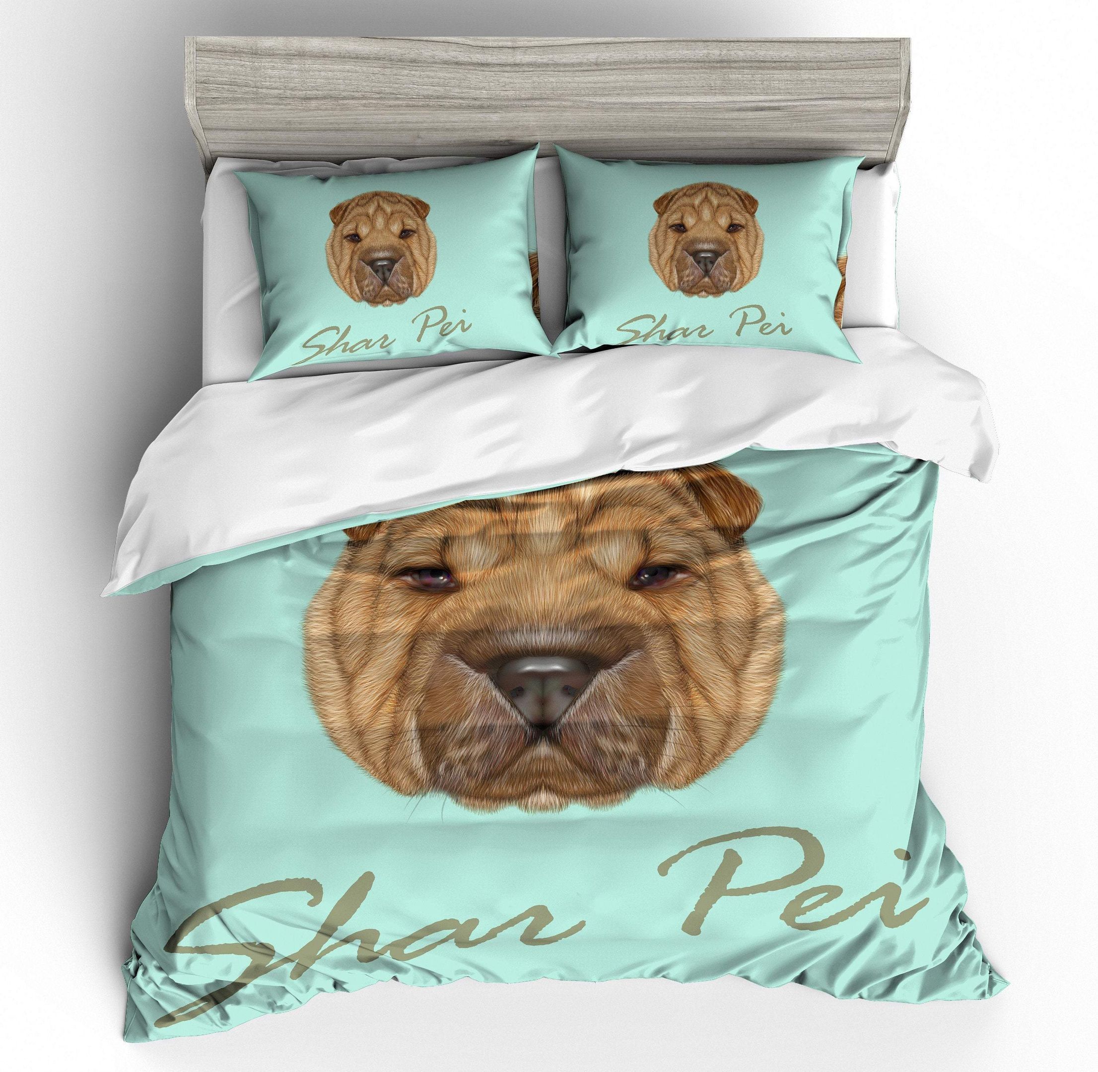 3d Dog Shar Pei Bedding Set